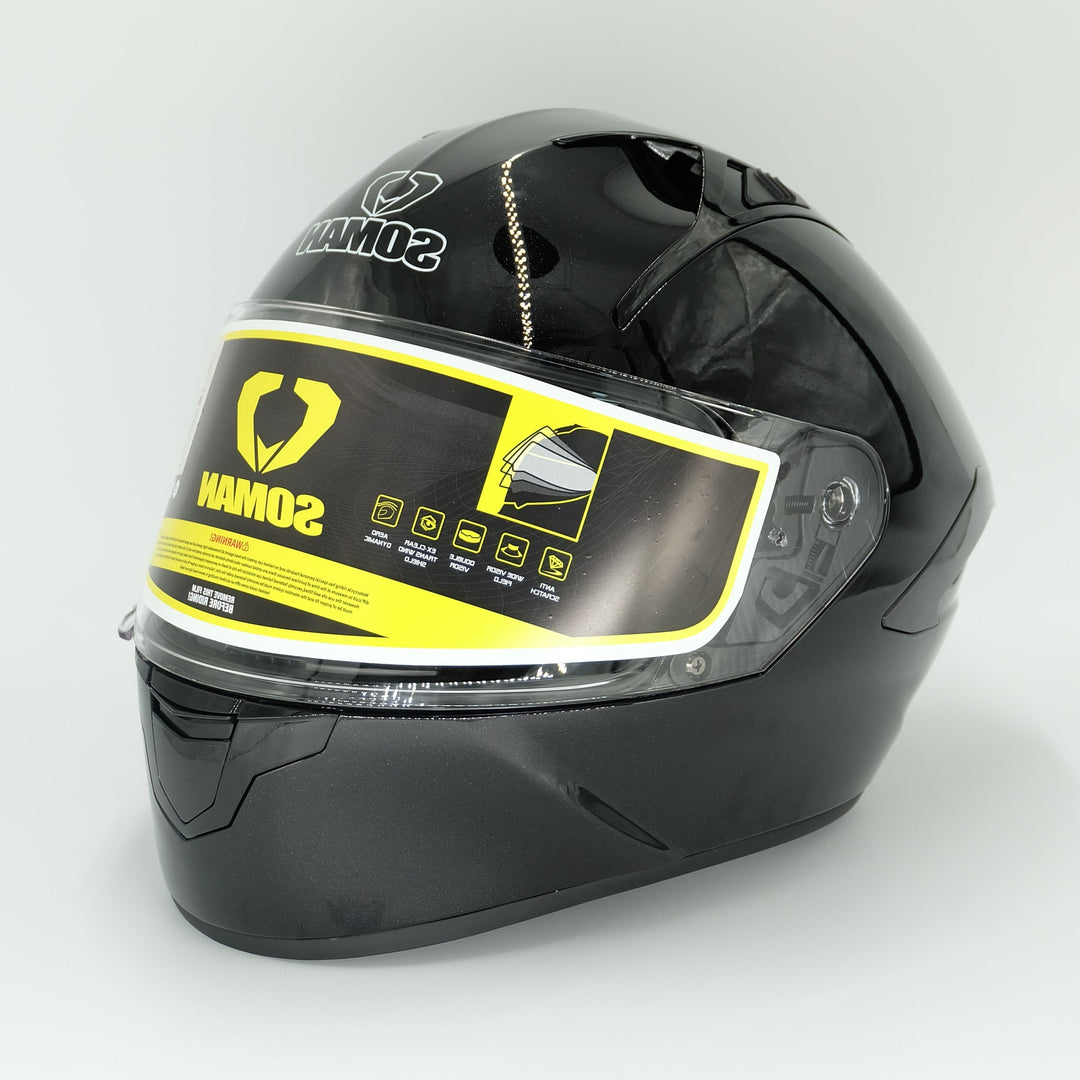 SOMAN Helmet - SM968 Black