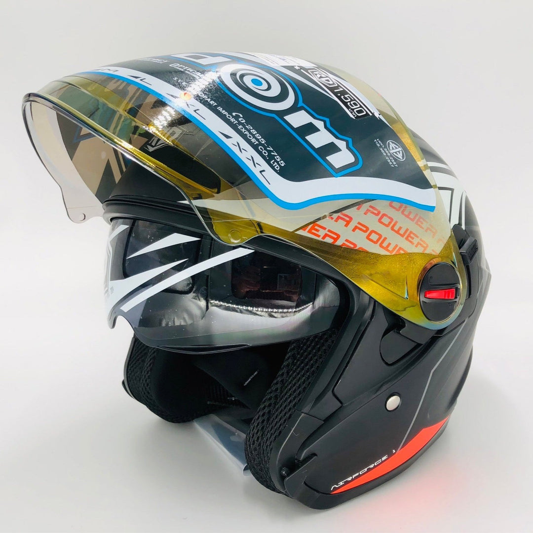 หมวกกันน็อค RANDOM HELMET Air Force - Power 2024 ดำด้าน