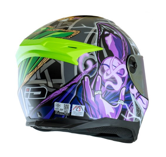 หมวกกันน็อค ID HELMET SPARTAN BT Wizard S5 สีเทา