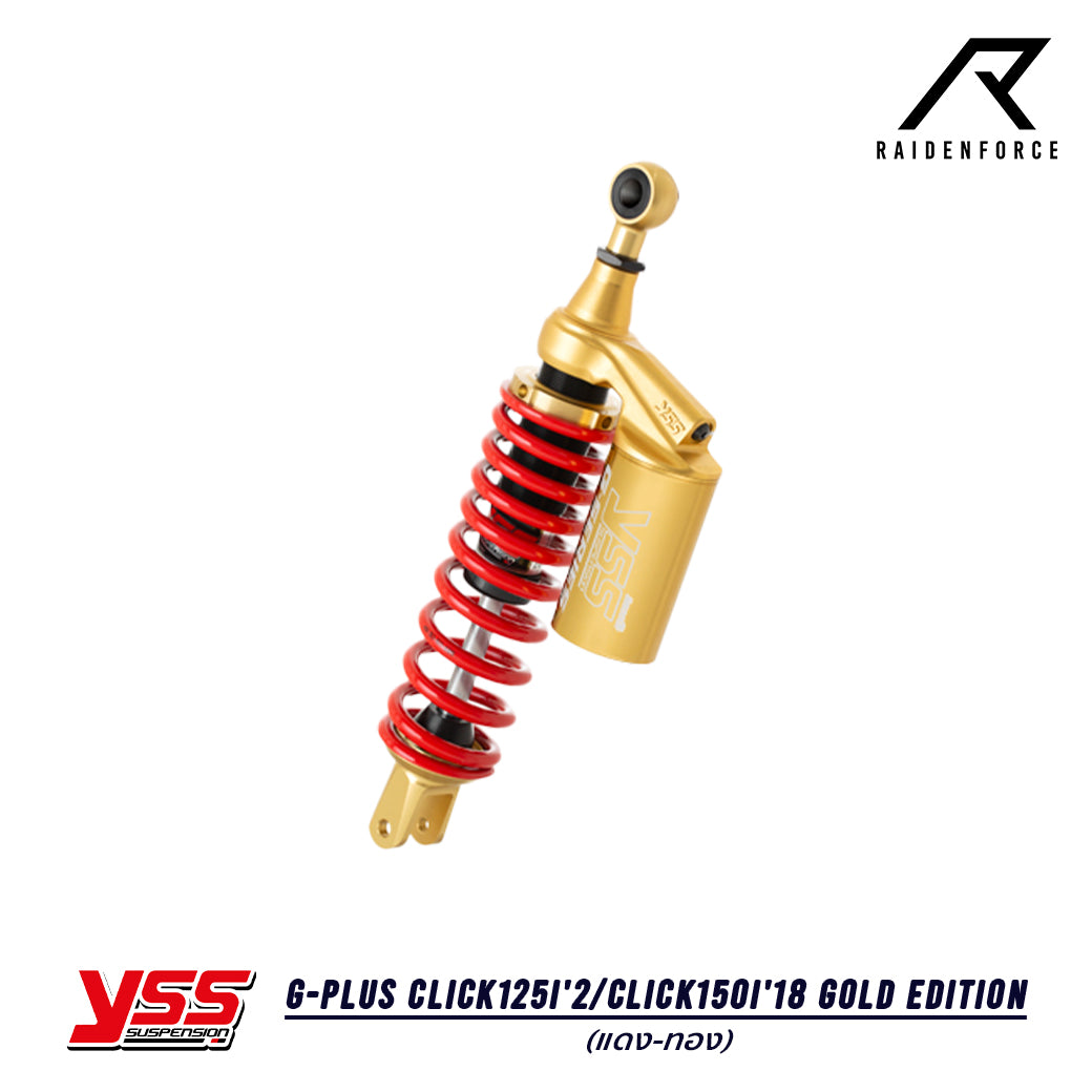 Shock YSS G-Plus Honda Click125i'2/Click150i'18 Gold Edition color red/gold