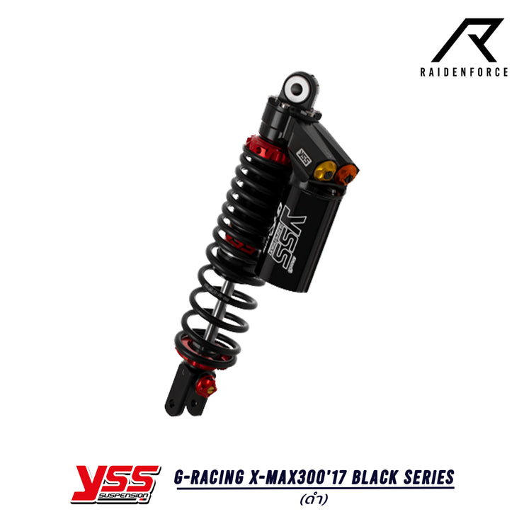 โช้ค YSS G-Racing Yamaha X-max300'17 Black series สี ดำ/ดำ