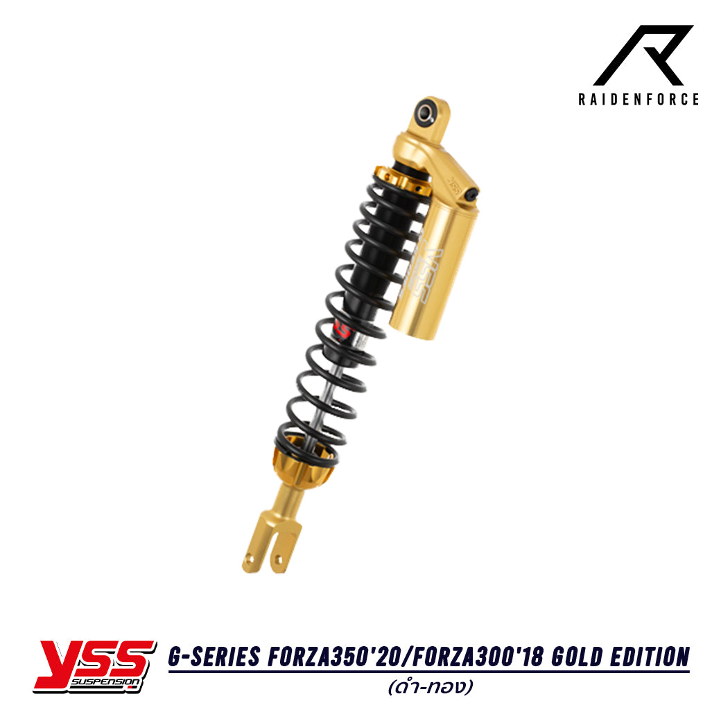 Shock YSS G-Series Honda Forza350'20/Forza300'18 Gold Edition color black/gold
