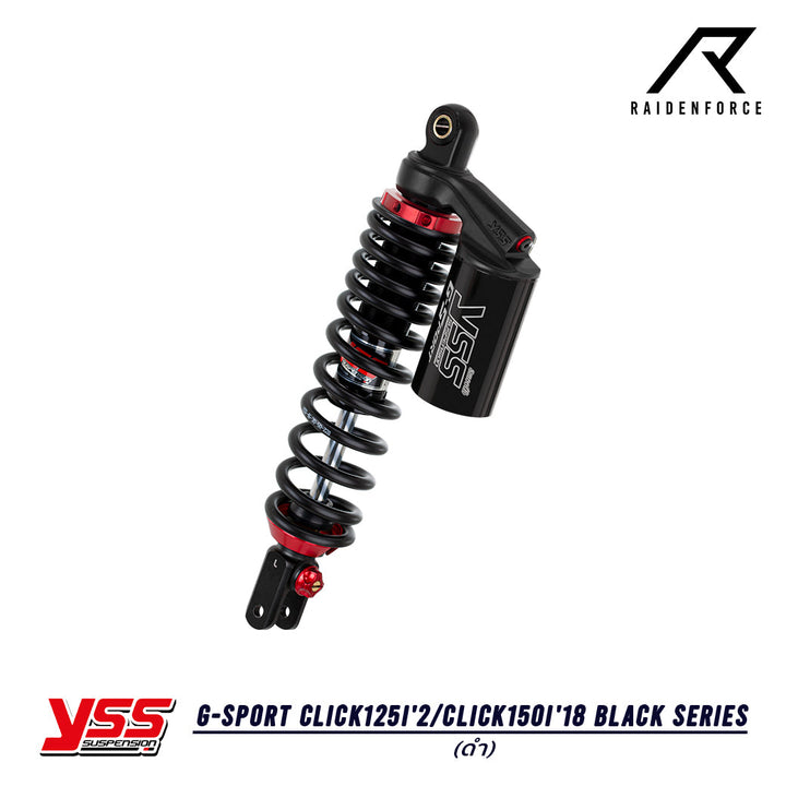 Shock YSS G-Sport Honda Click125i'2/Click150i'18 Black series color black/black