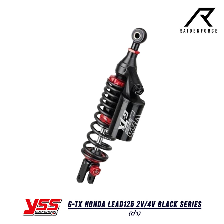 โช้ค YSS G-TX Honda Lead125 2v/4v Black series สี ดำ