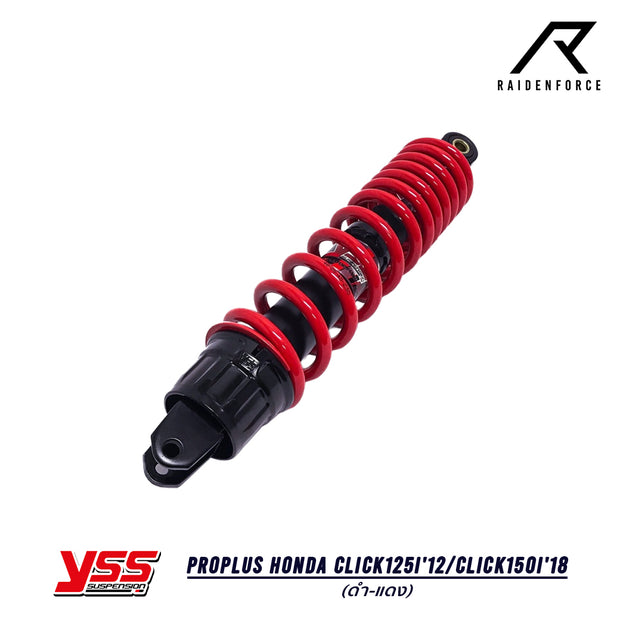 โช้ค YSS PROPLUS Honda Click125i'12 / Click150i'18 สีดำแดง