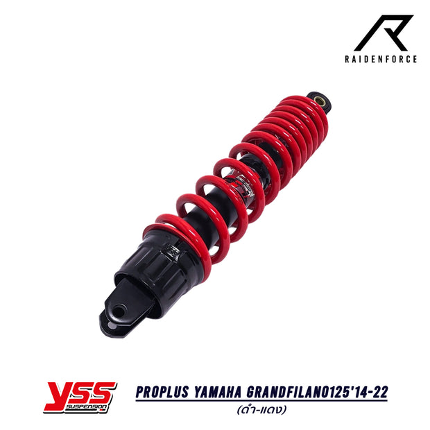 โช้ค YSS PRO PLUS Yamaha Grandfilano125'14-22 สีดำแดง