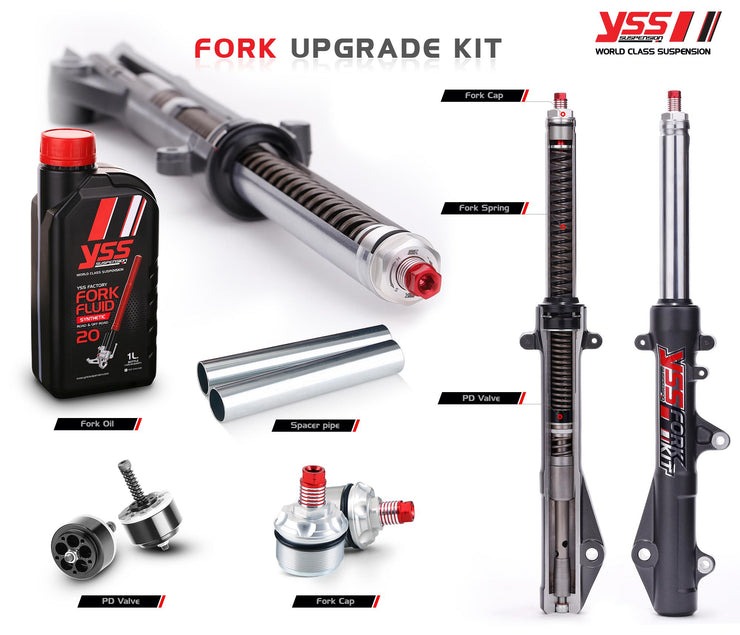 ชุดอัฟเกรดโช้คหน้า YSS Fork Upgrade Kit Honda Forza300'18-20/Forza 350'20-22