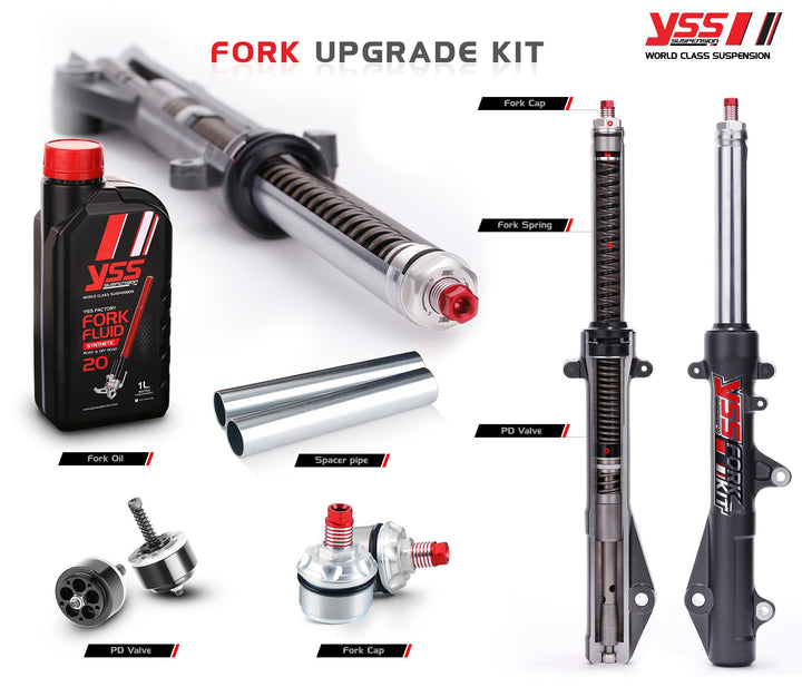 ชุดอัพเกรดโช้คหน้า YSS Fork Upgrade Kit Lambretta V125/200 Special'19