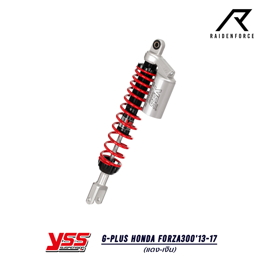 โช้ค YSS G-Plus Honda Forza300'13-17  สี แดง/เงิน