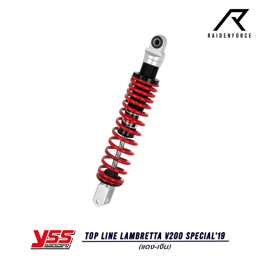 โช้ค YSS Top Line Lambretta V200 Special'19  สี แดง/เงิน