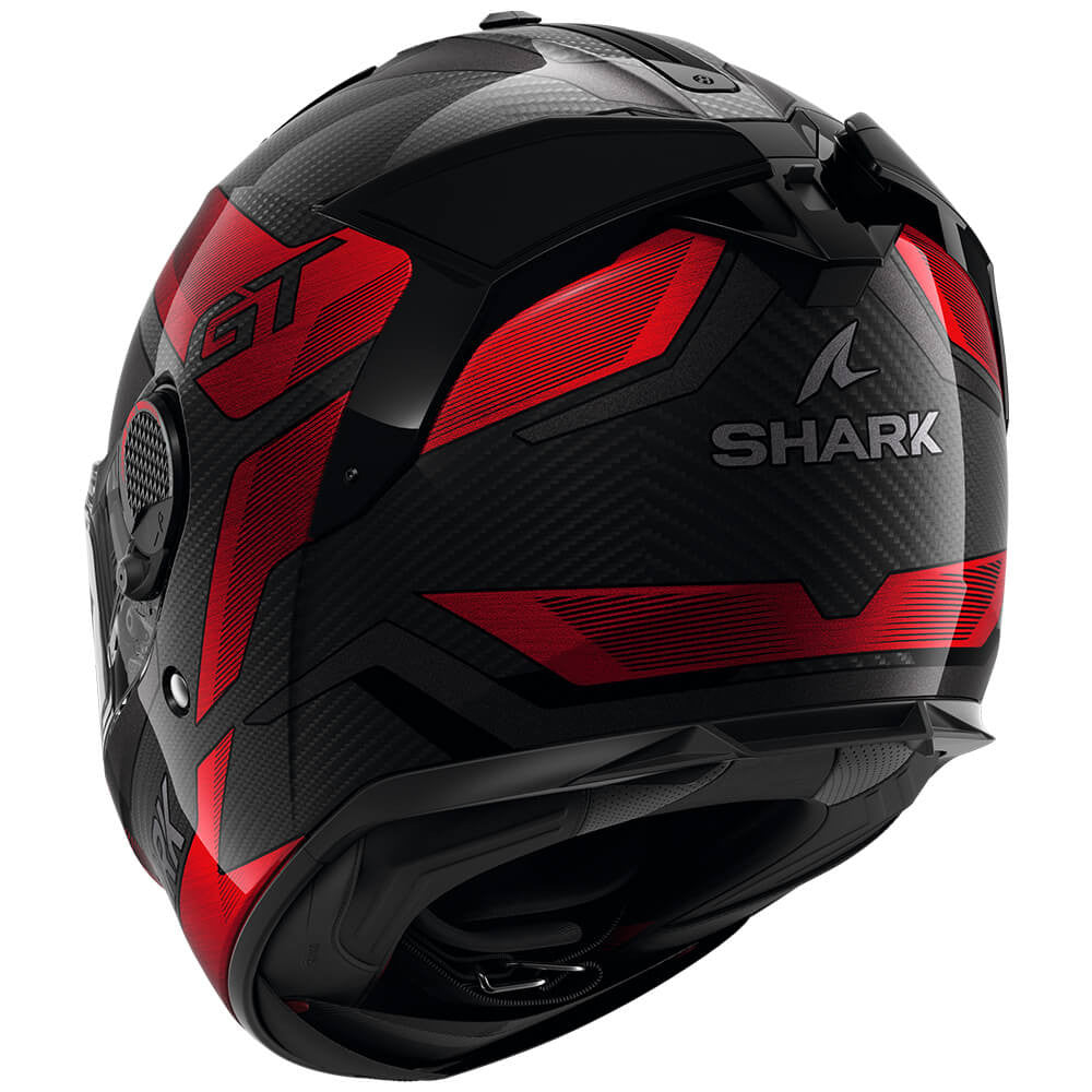 SHARK GT PRO CARBON RITMO HE1355 helmet, black and red