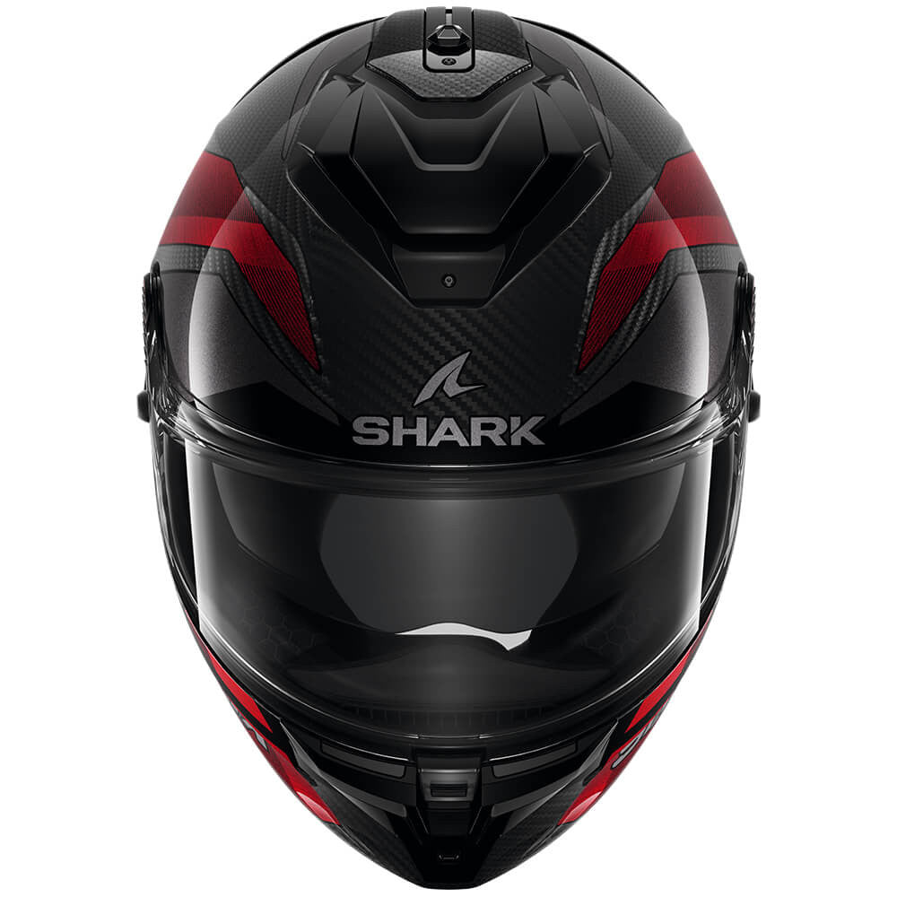 SHARK GT PRO CARBON RITMO HE1355 helmet, black and red