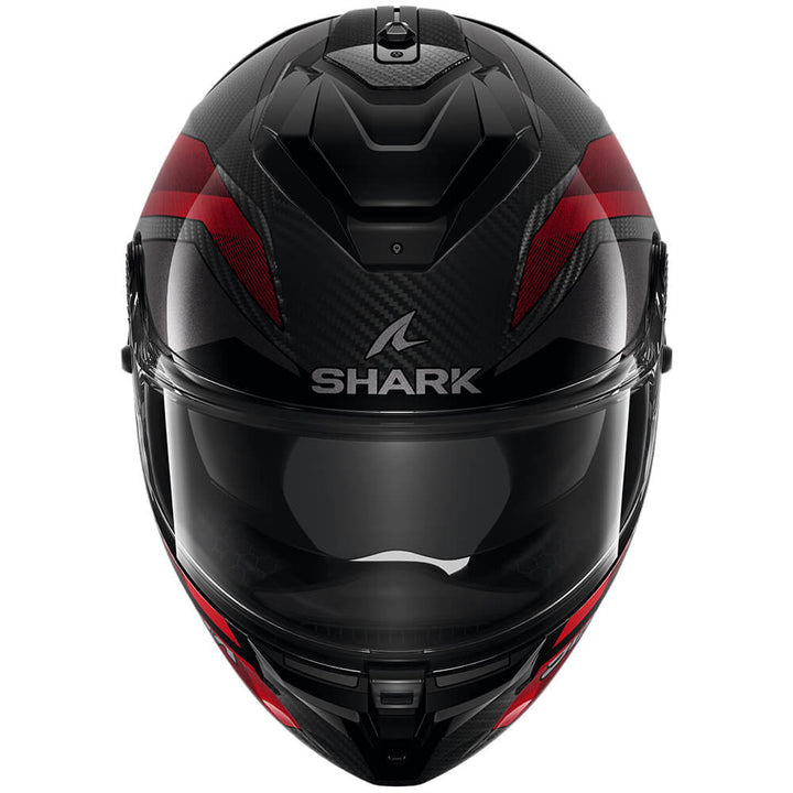 SHARK GT PRO CARBON RITMO HE1355 helmet, black and red