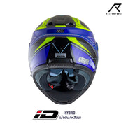 หมวกกันน็อค ID HYBRID สี น้ำเงิน เหลือง